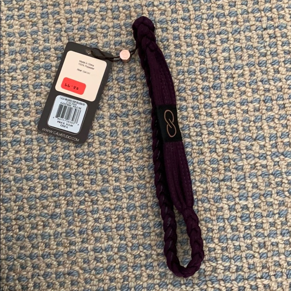 Braided purple headband
